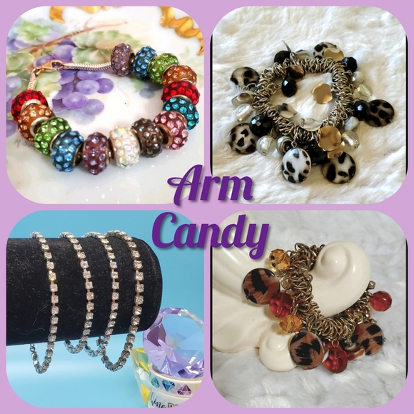 Vintage•80s•black lace & pearls, red nails•Bundle - Picture 8 of 13